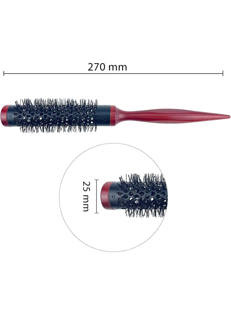 1 قطعة من الفرشاة الدائرية، الفرشاة الشعرية الدائرية الصغيرة فائقة الرقة الفرشاة التجميلية للشعر ذات الشعيرات النيلونية الفرشاة للشعر لجفف بالهواء الساخن وتضخيم والتلفيف والتسوية كبيرة الحجم - Image 3